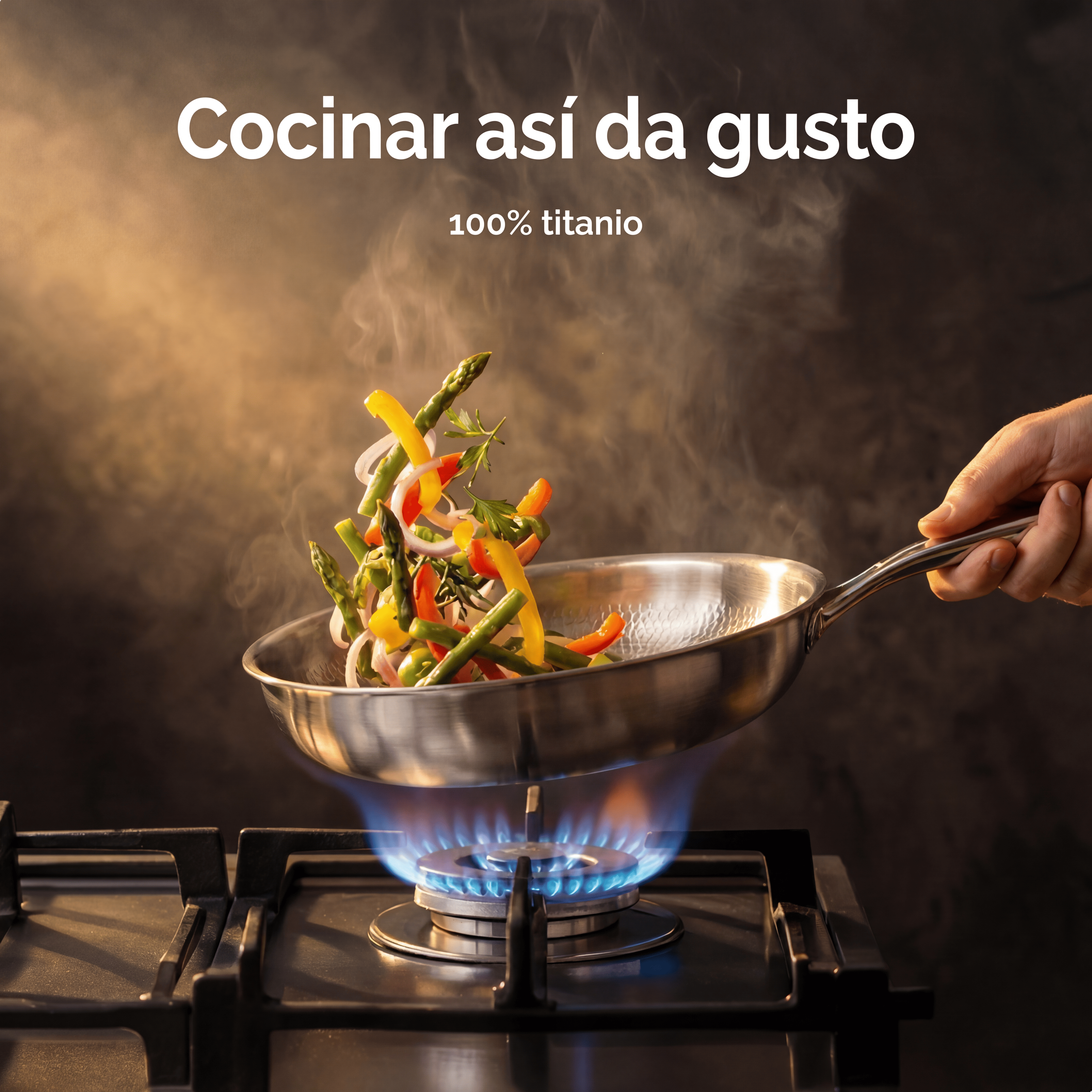 Sartén de Titanio Pro® | ¡Cocina Perfectamente Antiadherente sin Químicos Eternos!