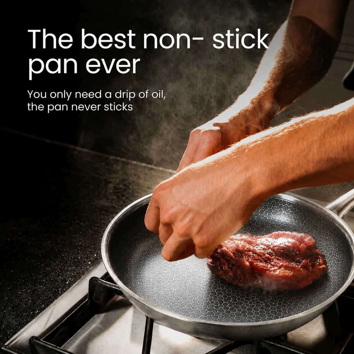 Titanium Fry Pan Pro® V2 | Perfect Non-Stick Cooking without Chemicals!