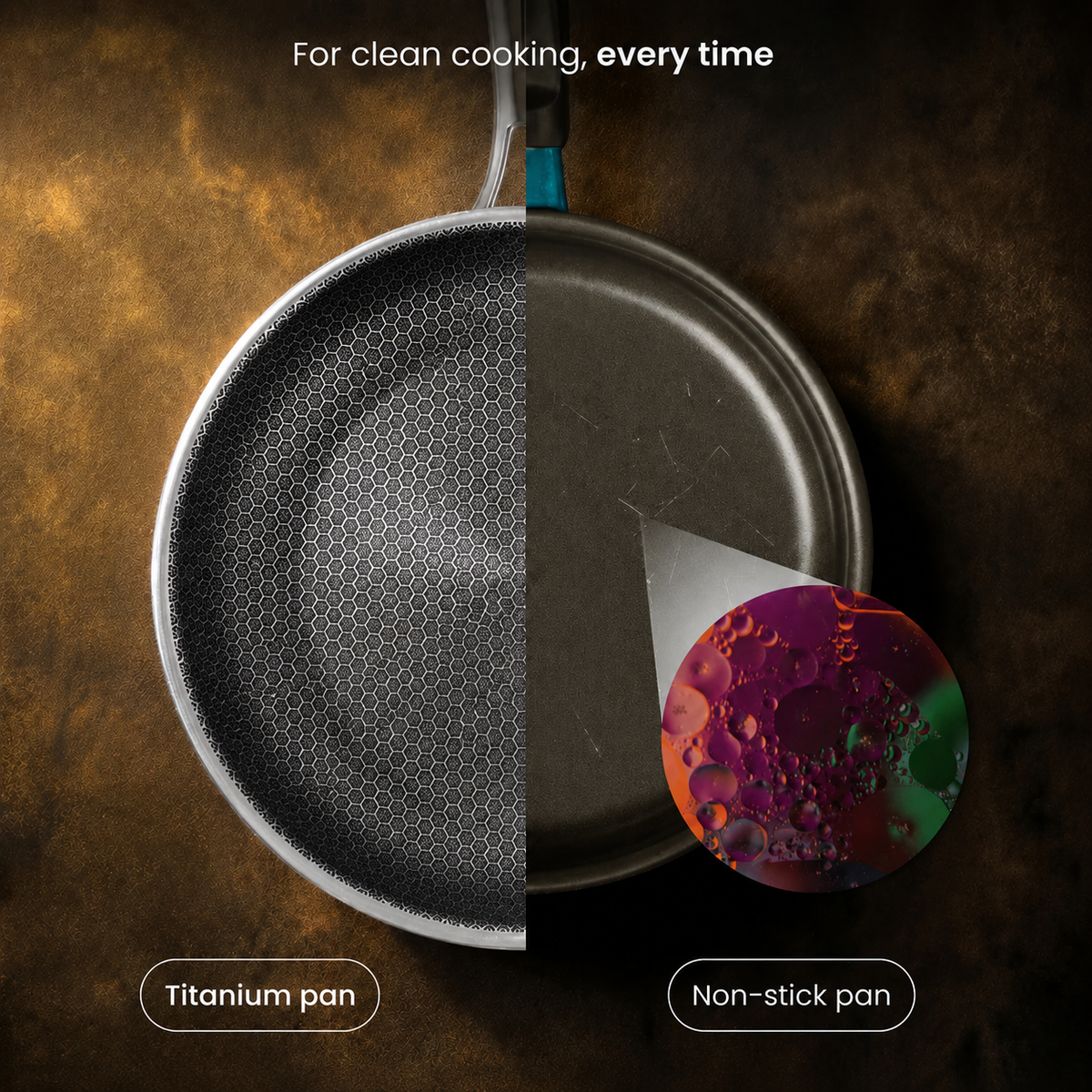 Titanium Fry Pan Pro® V2 | Perfect Non-Stick Cooking without Chemicals!
