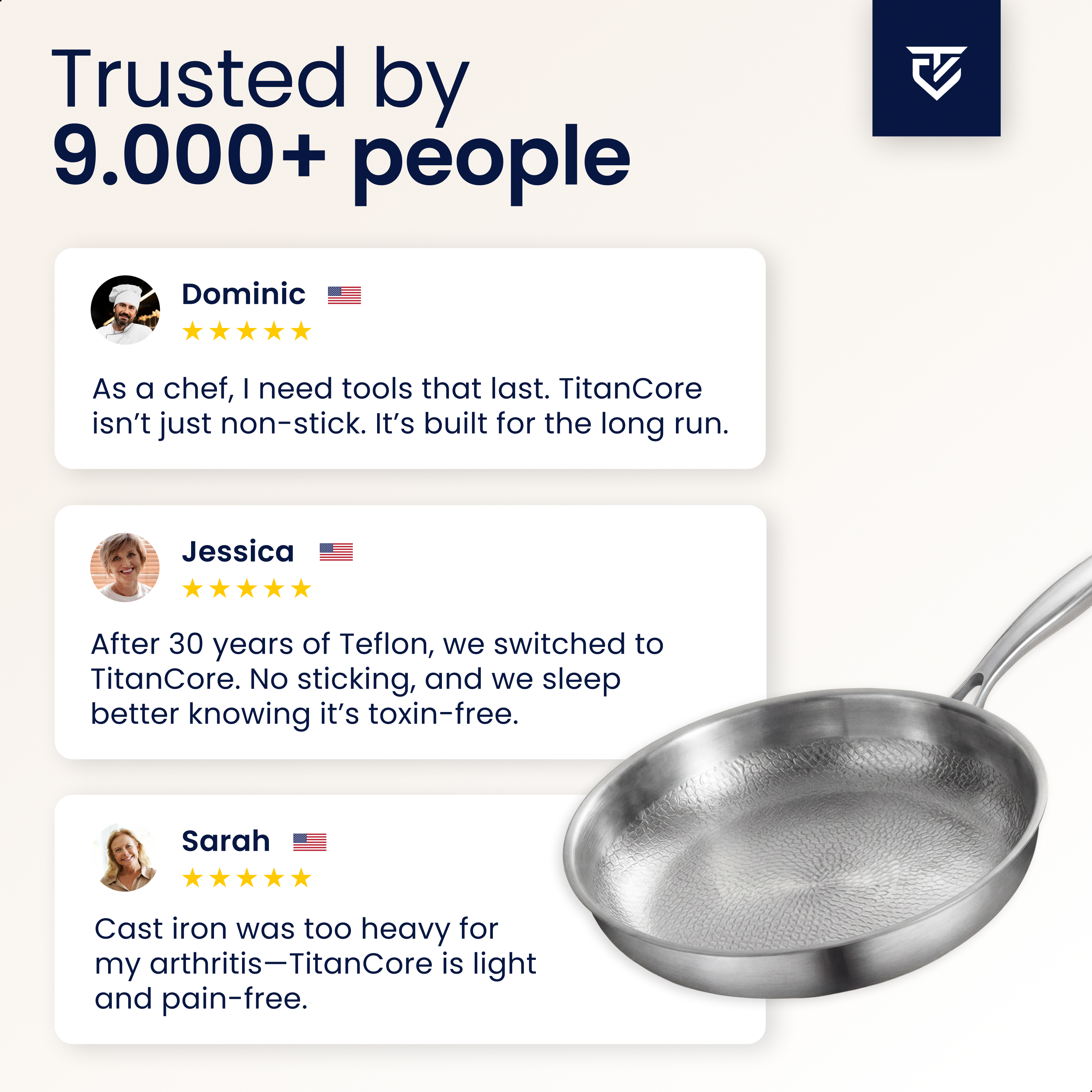 Titanium Fry Pan Pro® | The Pan That Won't Block Your Thyroid